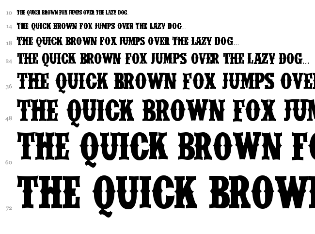 IFC Wild Rodeo font waterfall